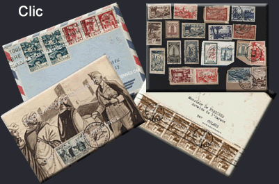 Collection philatélie de timbres du Maroc