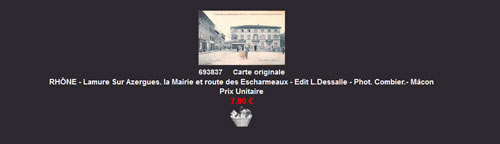 Cartes postales anciennes Lamure-sur-Azergues