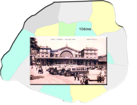 Cartes postales anciennes île de France : Cartes postales anciennes Paris 75 : 10ème arrondissements