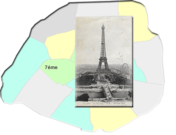 Cartes postales anciennes île de France : Cartes postales anciennes Paris 75 : 7ème arrondissements