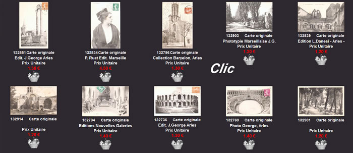 Cartes postales anciennes Arles Bouches du Rhône