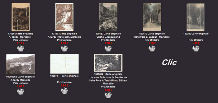 Cartes postales anciennes Gemenos Bouches du Rhône