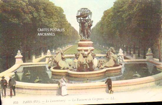 LA FONTAINE SCULPTURE JULIEN  carte postale postcard 